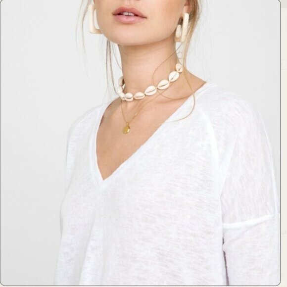Rails Aden Long Sleeve Tee in White - XS - Picture 6 of 11